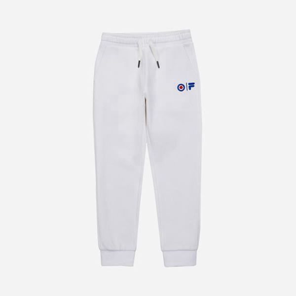 Calca Jogger Fila Rapaz Branco - Fila Basic Outlet Portugal,MSUX-97318